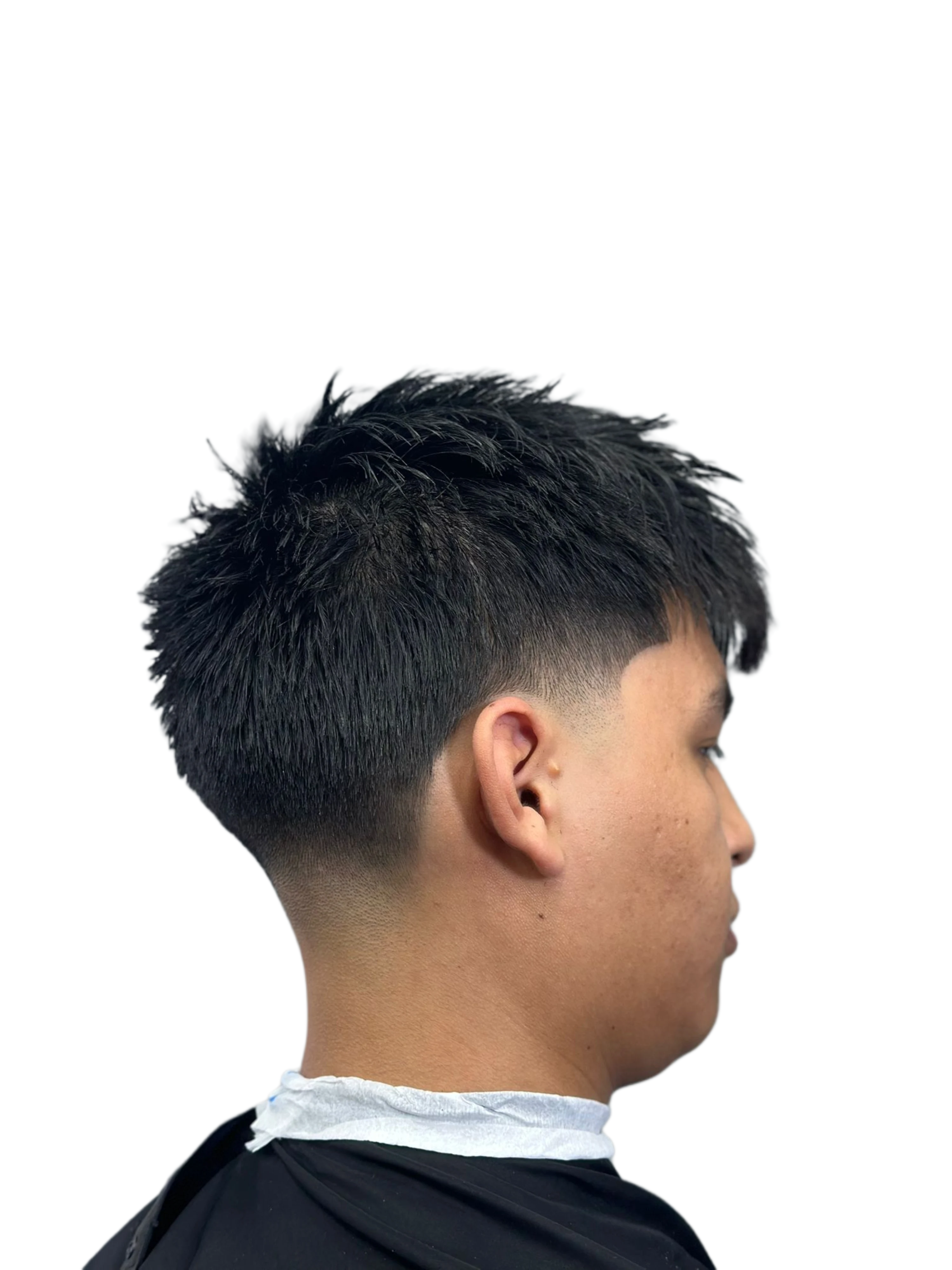 Corte de caballero con degradado en Faded Barbershop Madrid